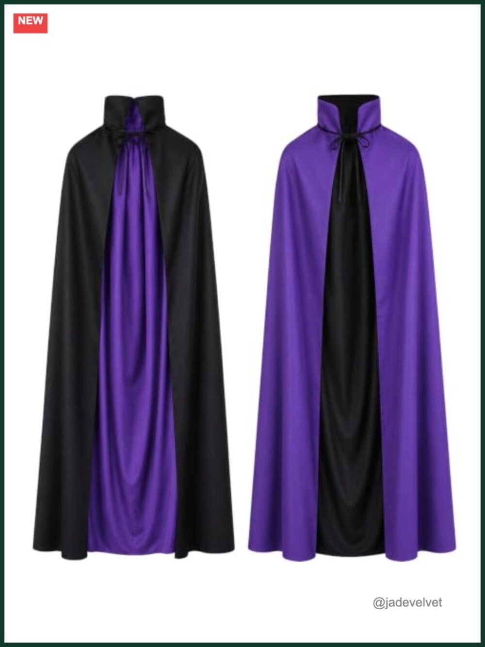Reversible Unisex Vampire Cape Knitted Halloween Cosplay Cloak